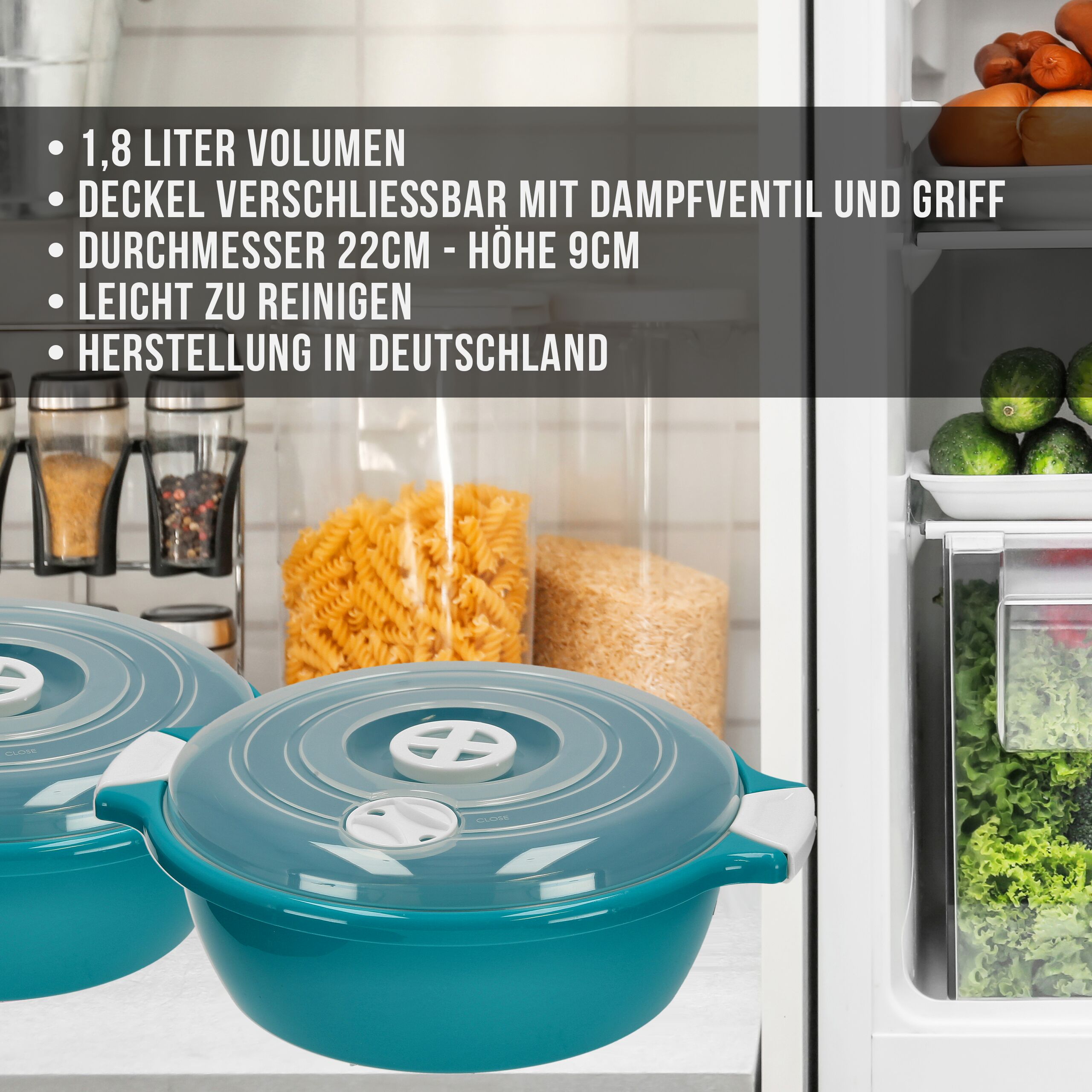 Essen erwärmen in der Mikrowelle