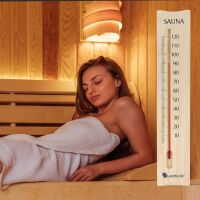 Lantelme Saunathermometer Holz 38cm Lang Temperatur bis...