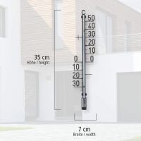 Lantelme 6er Set Innen Außen Thermometer 35 cm...