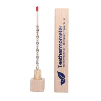 Lantelme Teethermometer Glas in Holzbox Temperaturmesser für Teewasser