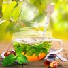 Lantelme Teethermometer Glas in Holzbox Temperaturmesser für Teewasser