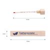 Lantelme Teethermometer Glas in Holzbox Temperaturmesser für Teewasser