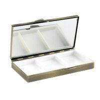 Lantelme mini Pillenbox flach handlich für Tabletten...