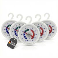 Lantelme Kühlschrankthermometer 5 teilig rund mit...