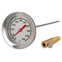 Lantelme 500°C Edelstahl Grillthermometer mit 30cm...