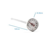 Lantelme Edelstahl Teethermometer mit Clip