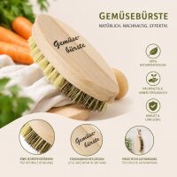 Lantelme Obst und Gemüsebürsten Set aus Holz...