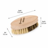 Lantelme Obst und Gemüsebürsten Set aus Holz Made in Germany