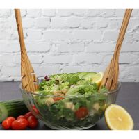 Lantelme Salatbesteck aus Olivenholz im Set mit...