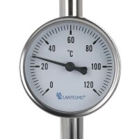 Lantelme Bimetall Rohranlegethermometer mit Federhalterung