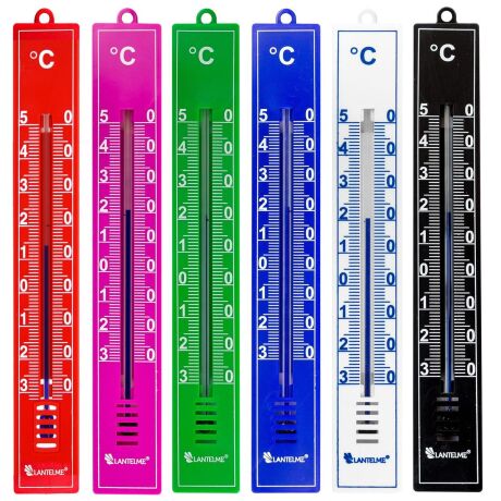 Lantelme Farbwahl Universal 5 Stück Analog Protektionismus Thermometer für Innen Außen Garten