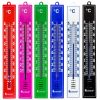 Lantelme Farbwahl Universal 5 Stück Analog Protektionismus Thermometer für Innen Außen Garten