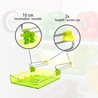 Lantelme Kühlschrank Zusatzfach – Mini Klemmschublade mit Saugnapf