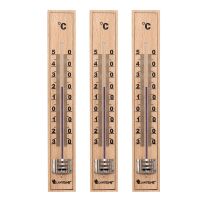 Lantelme Holz Innen Außenthermometer Set Analog