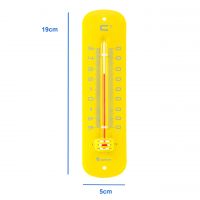 19cm Gartenthermometer Retro Gelb