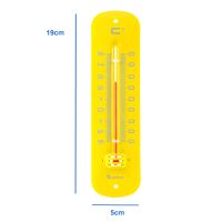 Lantelme Metall Analog Thermometer Retro Farbe Gelb...