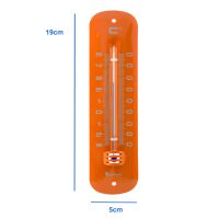 Lantelme Metall Analog Thermometer Retro Farbe Orange...