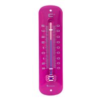 Lantelme Metall Analog Thermometer Retro Farbe Pink...