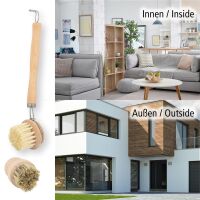 Lantelme 4 Tlg Spül- Topfbürsten Set Holz Sisal Borsten