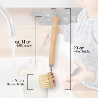 Lantelme 4 Tlg Spül- Topfbürsten Set Holz Sisal Borsten