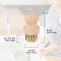 Lantelme 4 Tlg Spül- Topfbürsten Set Holz Sisal Borsten