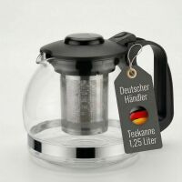 Lantelme Glas Teekanne 1,25l Hitzebeständig aus...