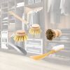 Lantelme Reise-Schuhputz-Set – 3 Bürsten & 2 Schuhanzieher, bunt
