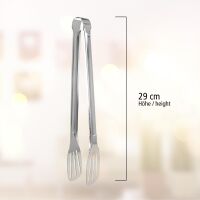 Lantelme Grillzange 30 cm + 20 Metallspieße 20 cm – Edelstahl Set