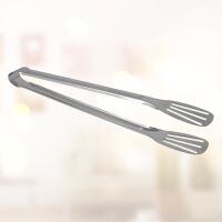 Lantelme Grillzange 30 cm + 20 Metallspieße 20 cm – Edelstahl Set