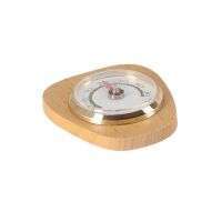 Lantelme Holz Thermometer Hell Nussholz Analog 7,5x6,7cm – Innenräume Made in Germany