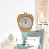 Lantelme Holz Thermometer Hell Nussholz Analog 7,5x6,7cm – Innenräume Made in Germany