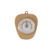 Lantelme Holz Thermometer Hell Nussholz Analog 7,5x6,7cm – Innenräume Made in Germany