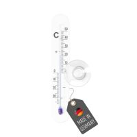 Lantelme Fensterthermometer Alu mit Saugnapf 12cm
