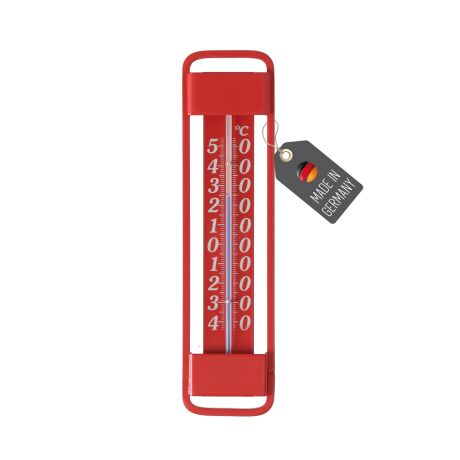 Lantelme Metall Thermometer Innen Außen -45°C bis +50°C, Rot Grün, Made in Germany