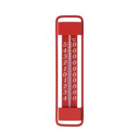 Lantelme Metall Thermometer Innen Außen -45°C bis +50°C, Rot Grün, Made in Germany
