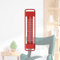 Lantelme Metall Thermometer Innen Außen -45°C bis +50°C, Rot Grün, Made in Germany
