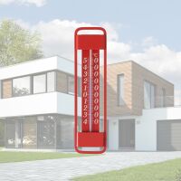 Lantelme Metall Thermometer Innen Außen -45°C bis +50°C, Rot Grün, Made in Germany