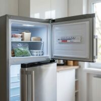 Lantelme 3 Stück Kühlschrankthermometer Set Waagrecht Selbstklebend Temperatur + -  40°C