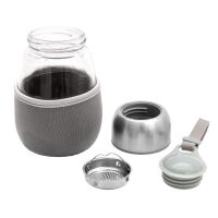 Lantelme Teeflasche 400 ml mit Sieb – Teebereiter Glas to go