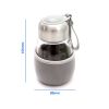 Lantelme Teeflasche 400 ml mit Sieb – Teebereiter Glas to go