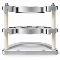 Zahnbürstenhalter für 5 Bürsten, chrom weiß, Made in Germany