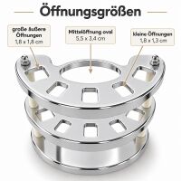 Zahnbürstenhalter für 5 Bürsten, chrom weiß, Made in Germany