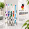 Zahnbürstenhalter für 5 Bürsten, chrom weiß, Made in Germany