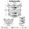 Zahnbürstenhalter für 5 Bürsten, chrom weiß, Made in Germany