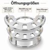 Zahnbürstenhalter für 5 Bürsten, chrom weiß, Made in Germany