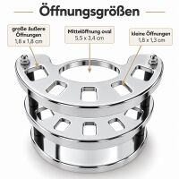 Zahnbürstenhalter für 5 Bürsten, chrom schwarz, Made in Germany