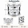 Zahnbürstenhalter für 5 Bürsten, chrom schwarz, Made in Germany