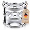 Zahnbürstenhalter für 5 Bürsten, chrom schwarz, Made in Germany
